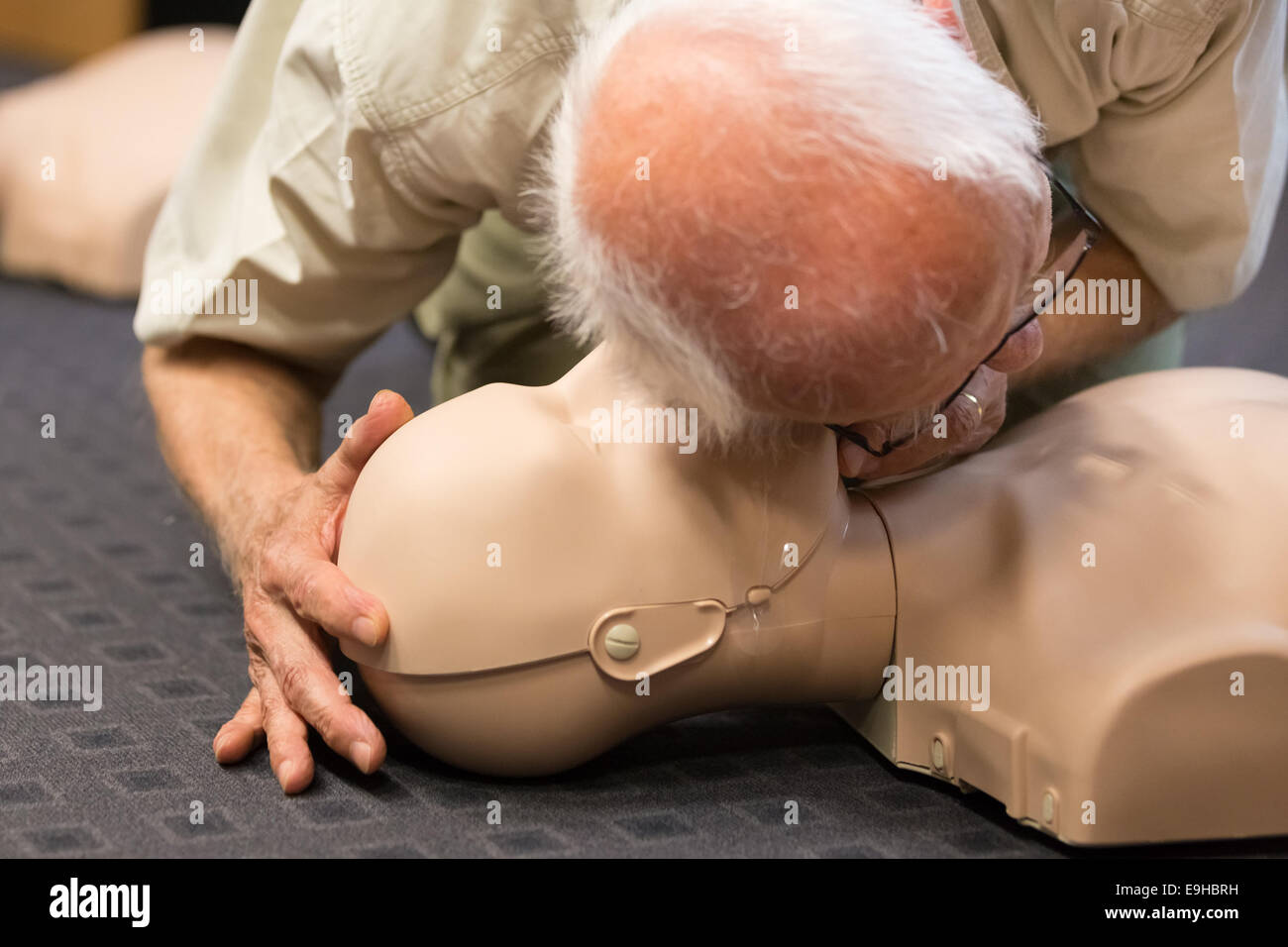 Erste Hilfe CPR-Seminar. Stockfoto