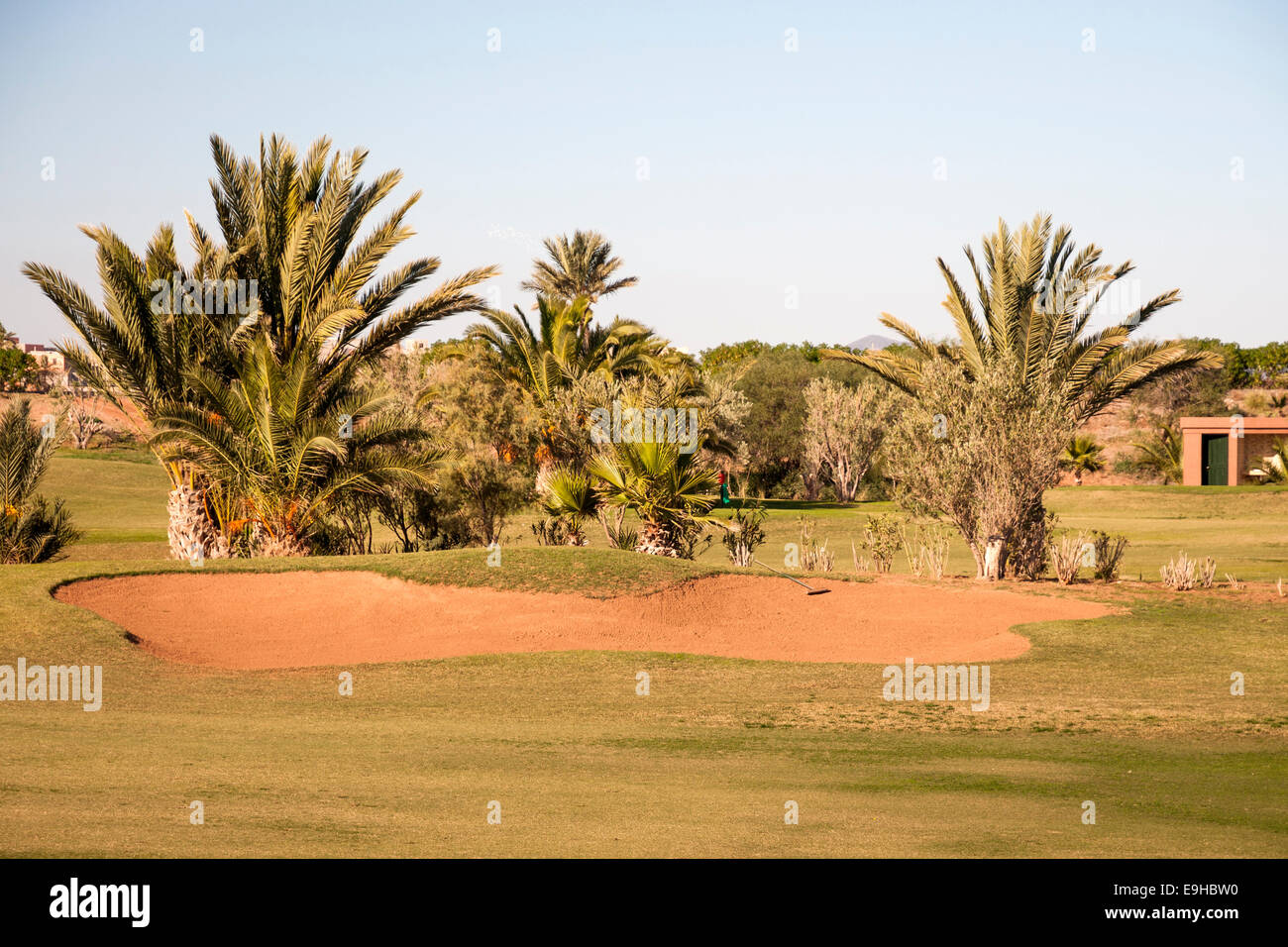 Golfplatz in Marrakesch, Marokko Stockfoto