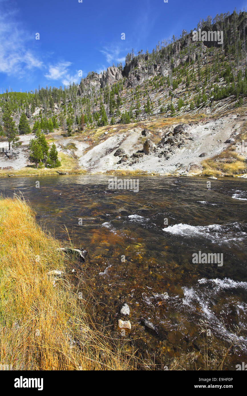 Die mehrfarbige Fluss Stockfoto