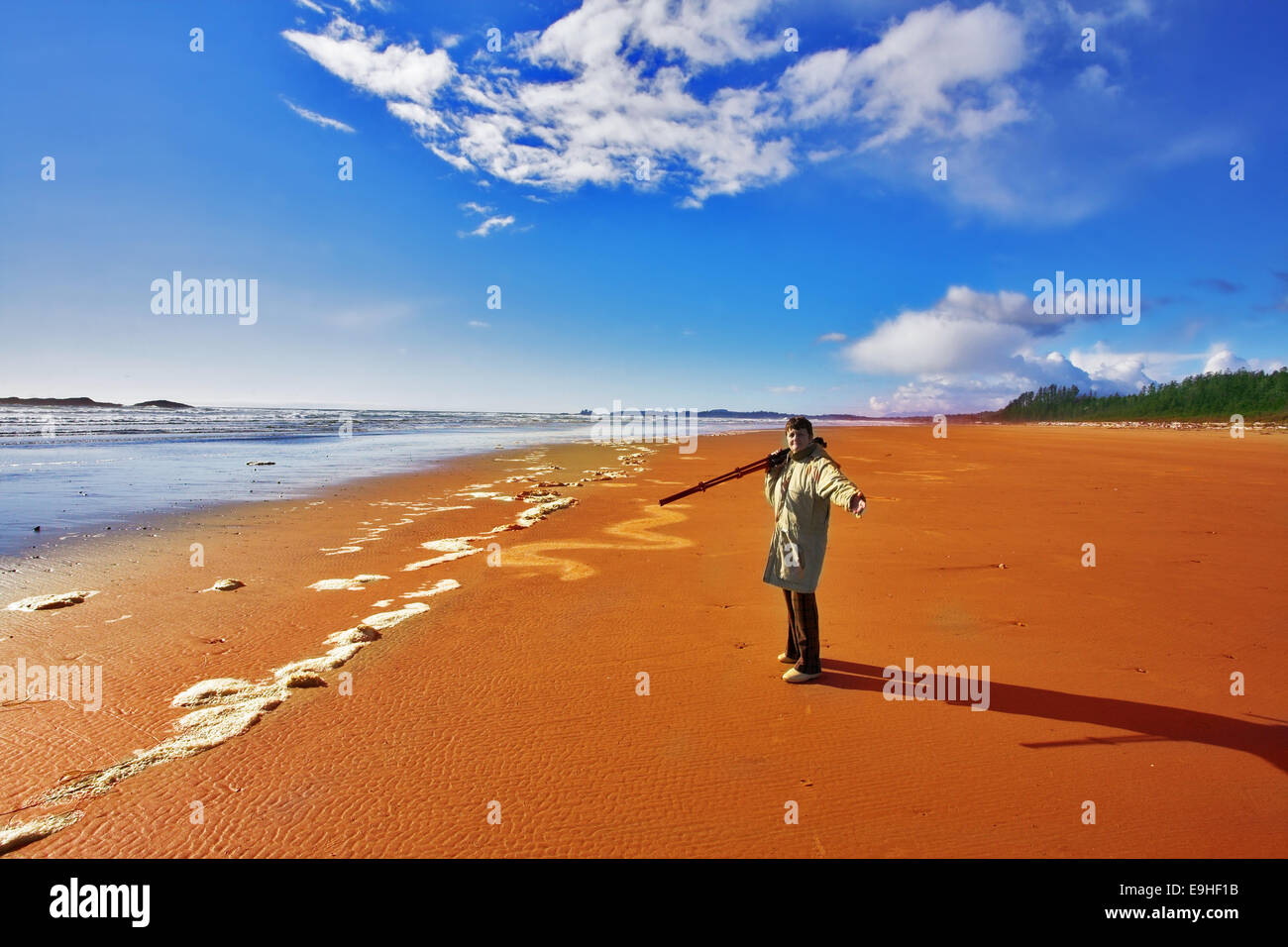 Die Frau-Fotograf Stockfoto