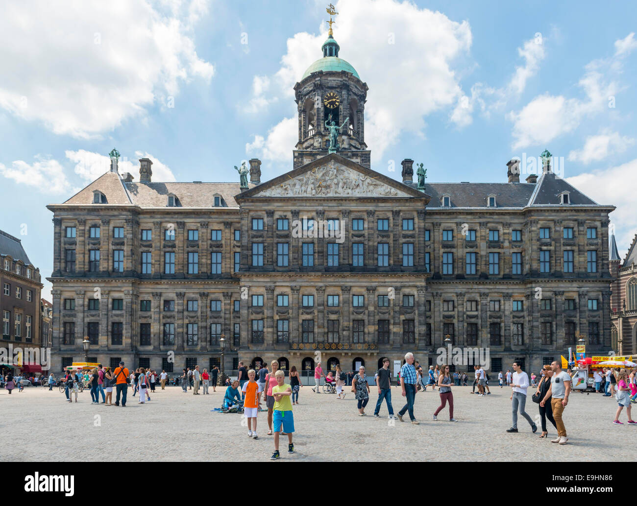 Königspalast, Dam Platz, Amsterdam, Niederlande Stockfotografie Alamy