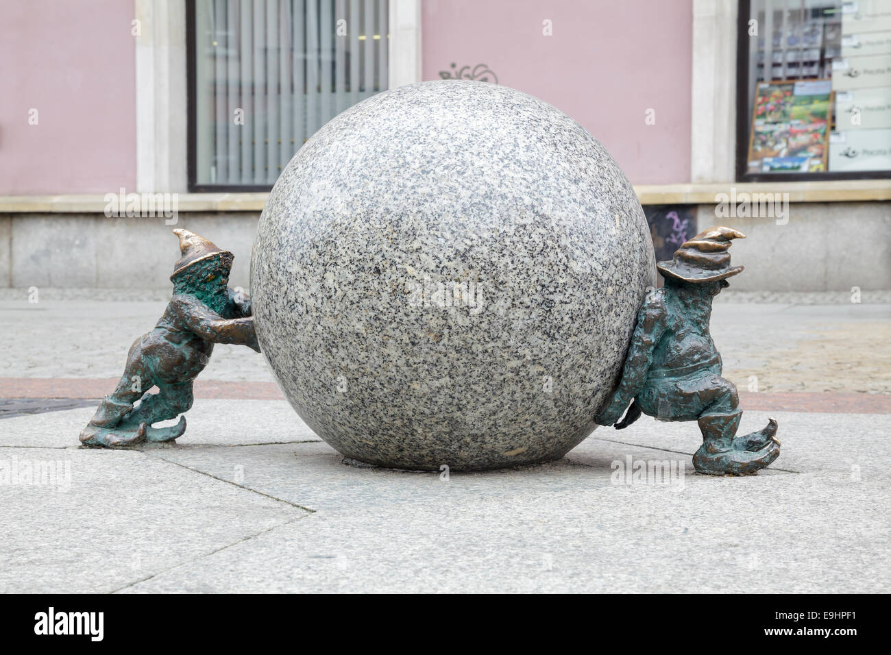Die Zwerge von Breslau, Syzyfki, Sisyphos, Polen Stockfotografie Alamy