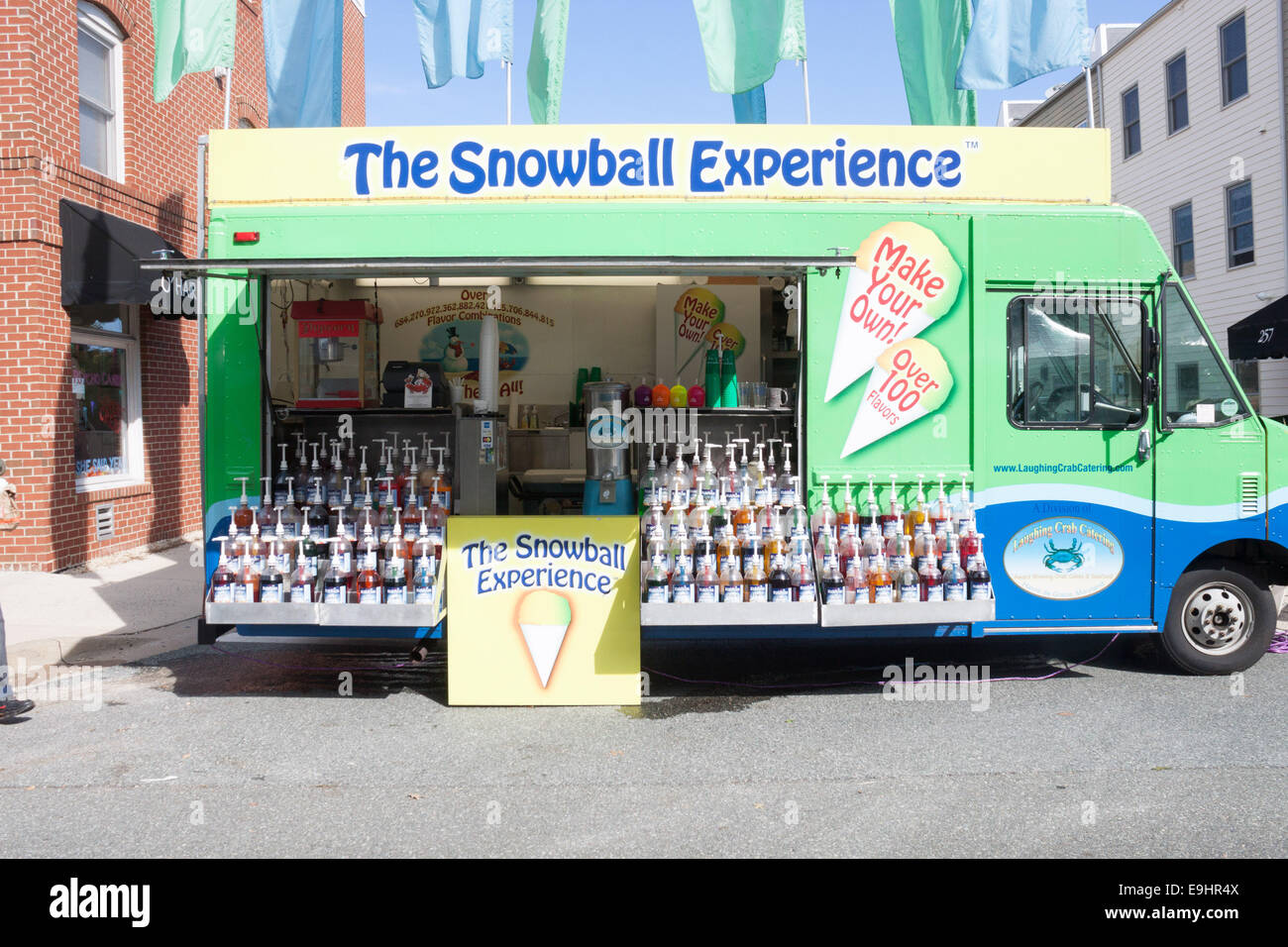 Sno Cone LKW beim Oktoberfest Festival Stockfoto