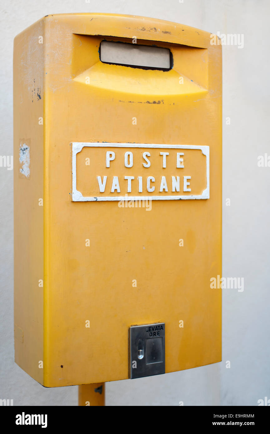 Die Vatikanstadt-Briefkasten Stockfoto