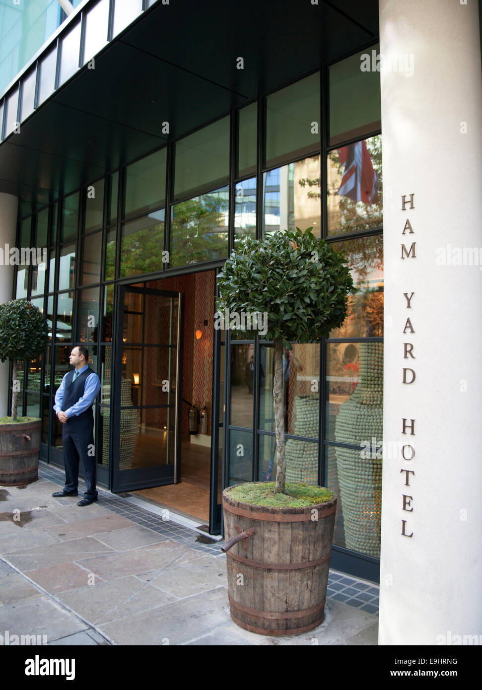 Schinken Hof Hotel in Soho, London Stockfoto