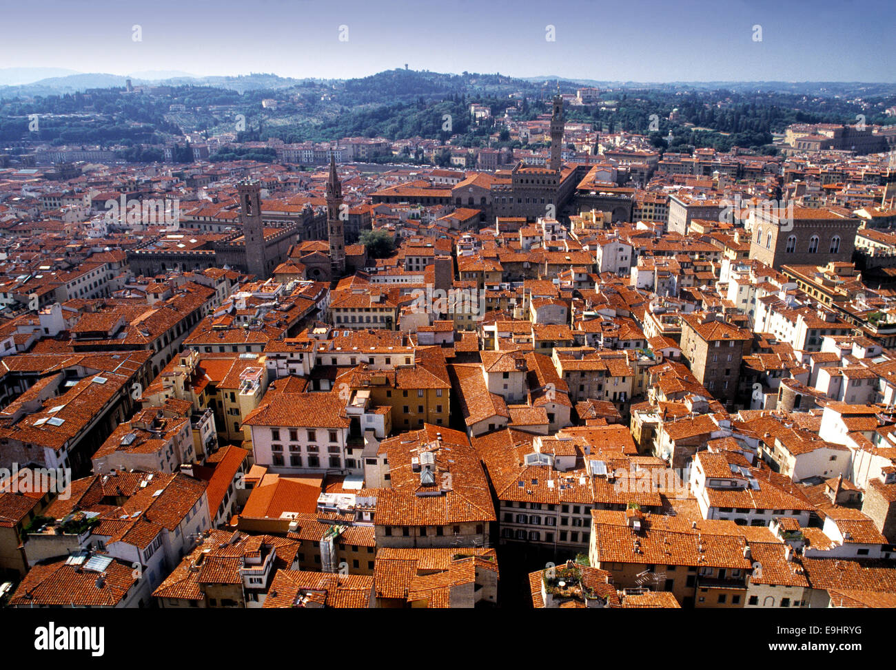 Florenz oder Firenze (auch einmal Fiorenza oder Florentia genannt) ist die Hauptstadt der italienischen Region Toskana. Stockfoto