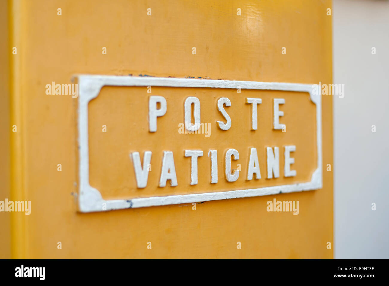 Die Vatikanstadt-Briefkasten Stockfoto