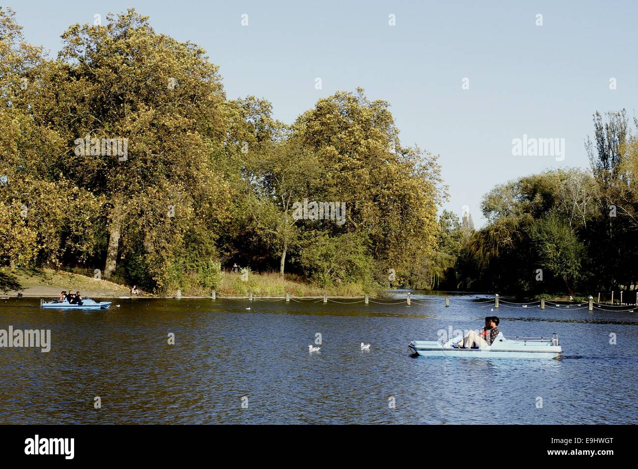 London, UK. 28. Oktober 2014. 28. Oktober 2014. Touristen genießen die Nachmittagssonne im Regents Park, London, UK Credit: Ed Brown/Alamy Live News Stockfoto
