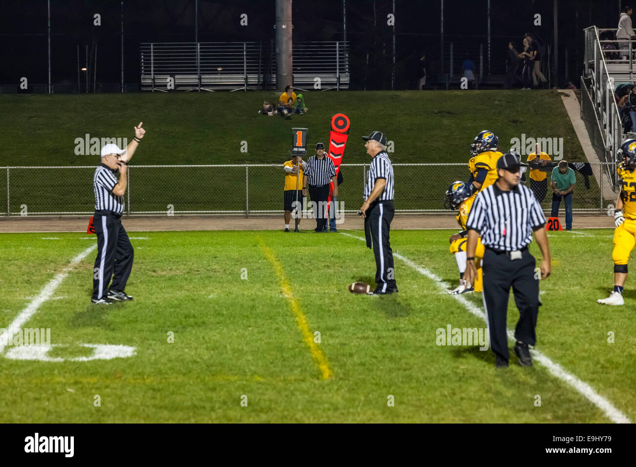 Eine High School Football-Spiel und Homecoming Feier in Modesto California Oktober 2014 Stockfoto