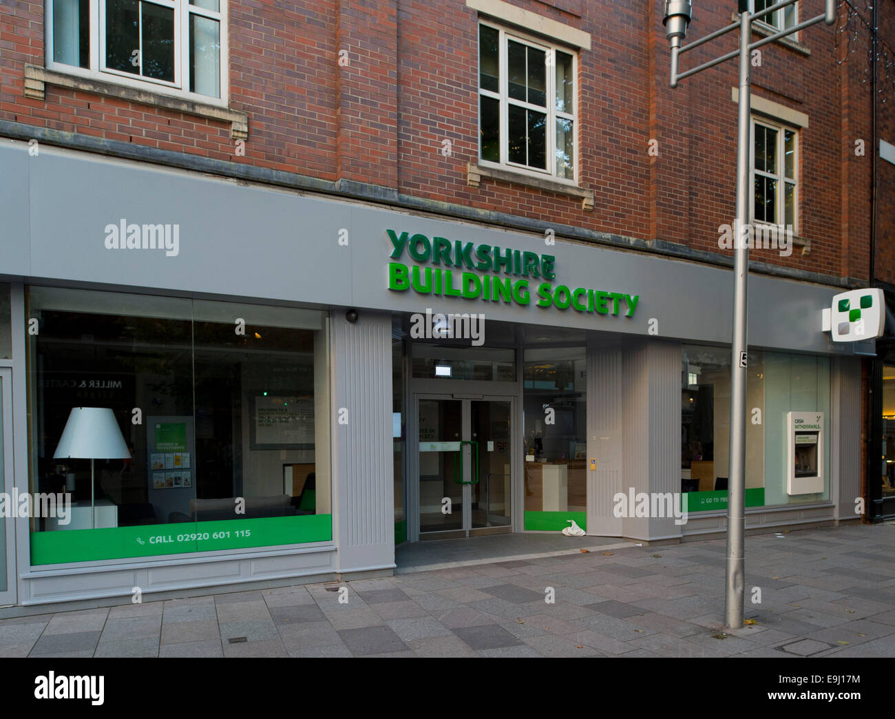 Yorkshire Building Society (YBS) Niederlassung in Cardiff, Südwales. Stockfoto