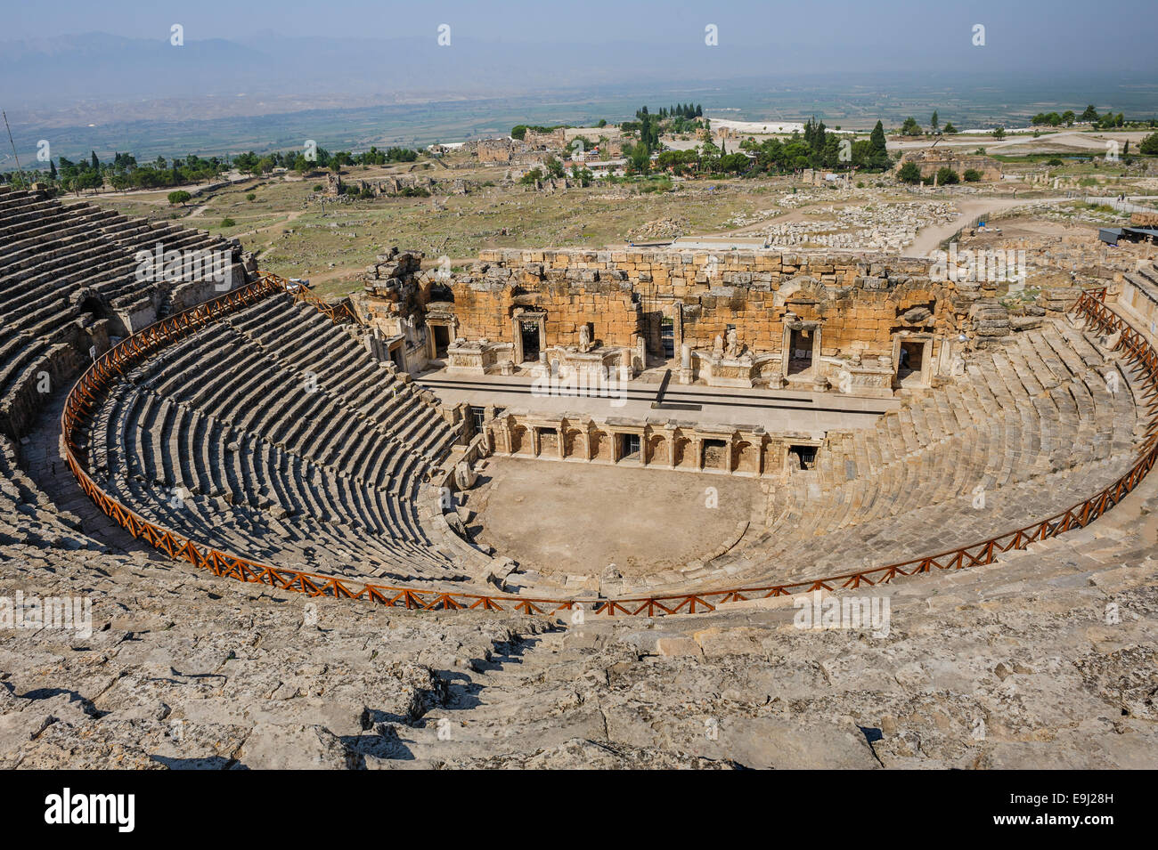 Antikes Amphitheater in Hierapolis Stockfoto