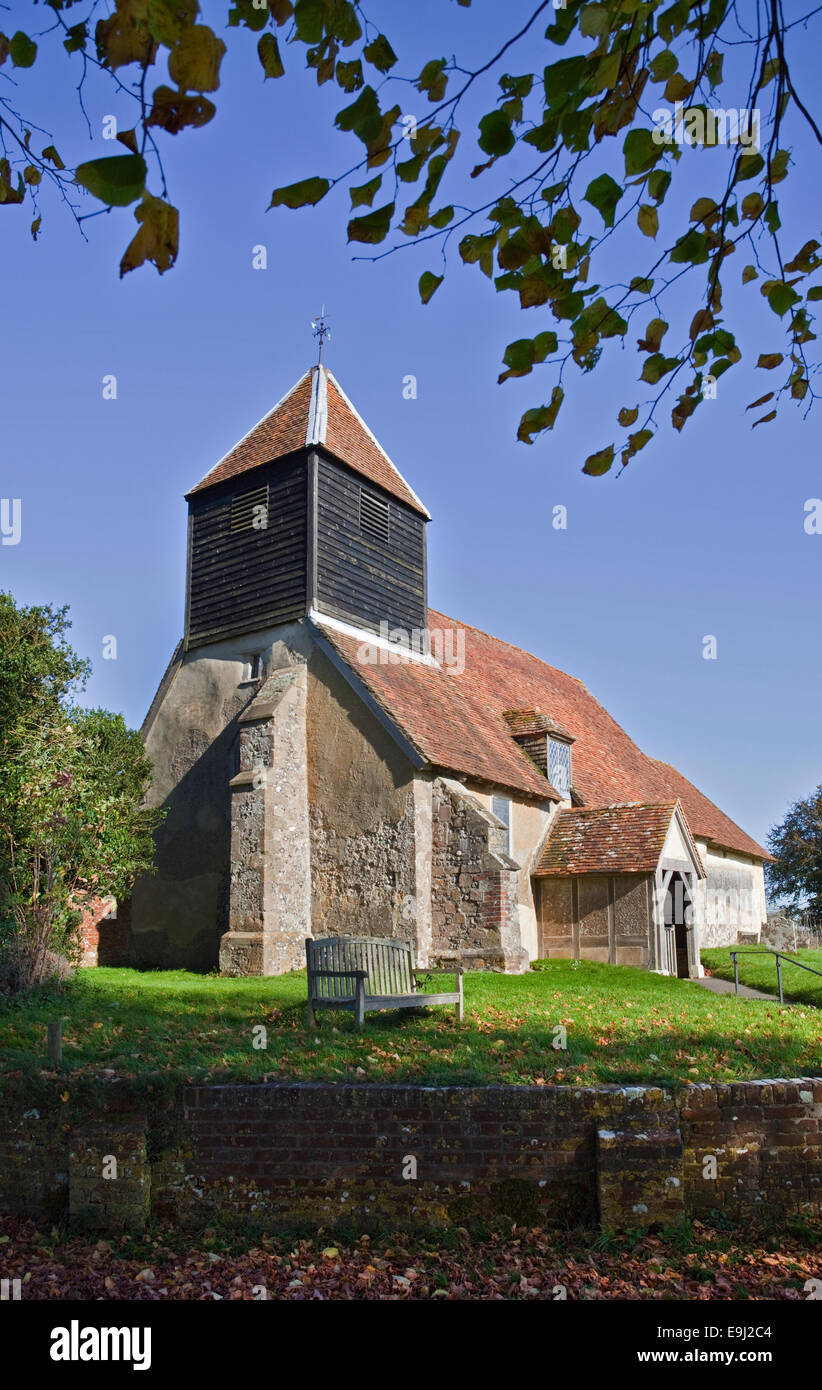 Str. Johns Kirche, Farley Chamberlayne, Hampshire, England Stockfoto