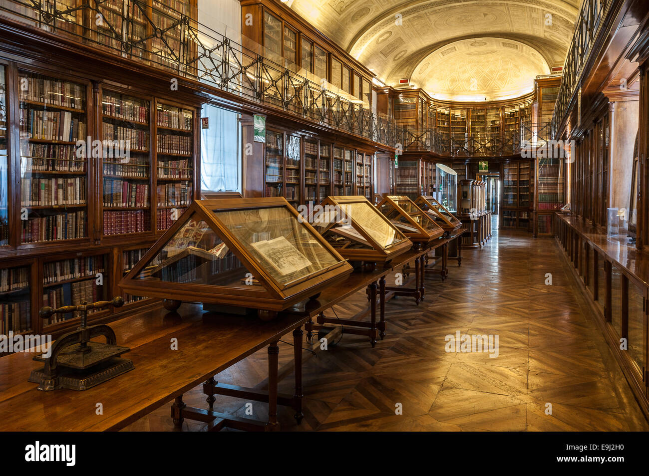 Turin, Italien. 28. Oktober 2014. Königliche Bibliothek von Turin. Präsentation der Ausstellung "Leonardo und die Schätze des Königs," die Ausstellung, die zu den öffentlichen 30. Oktober 2014 eröffnet. Bildnachweis: Wirklich einfach Star/Alamy Live-Nachrichten Stockfoto