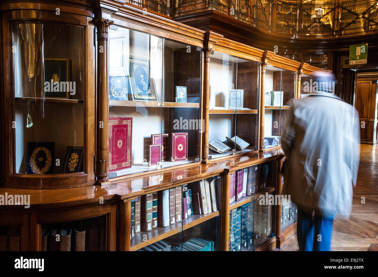 Turin, Italien. 28. Oktober 2014. Königliche Bibliothek von Turin. Präsentation der Ausstellung "Leonardo und die Schätze des Königs," die Ausstellung, die zu den öffentlichen 30. Oktober 2014 eröffnet. Bildnachweis: Wirklich einfach Star/Alamy Live-Nachrichten Stockfoto