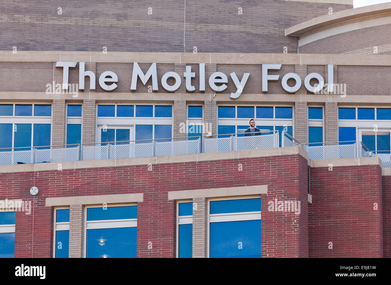 Der Motley Fool zentrale Gebäude - Alexandria, Virginia, Vereinigte Staaten Stockfoto