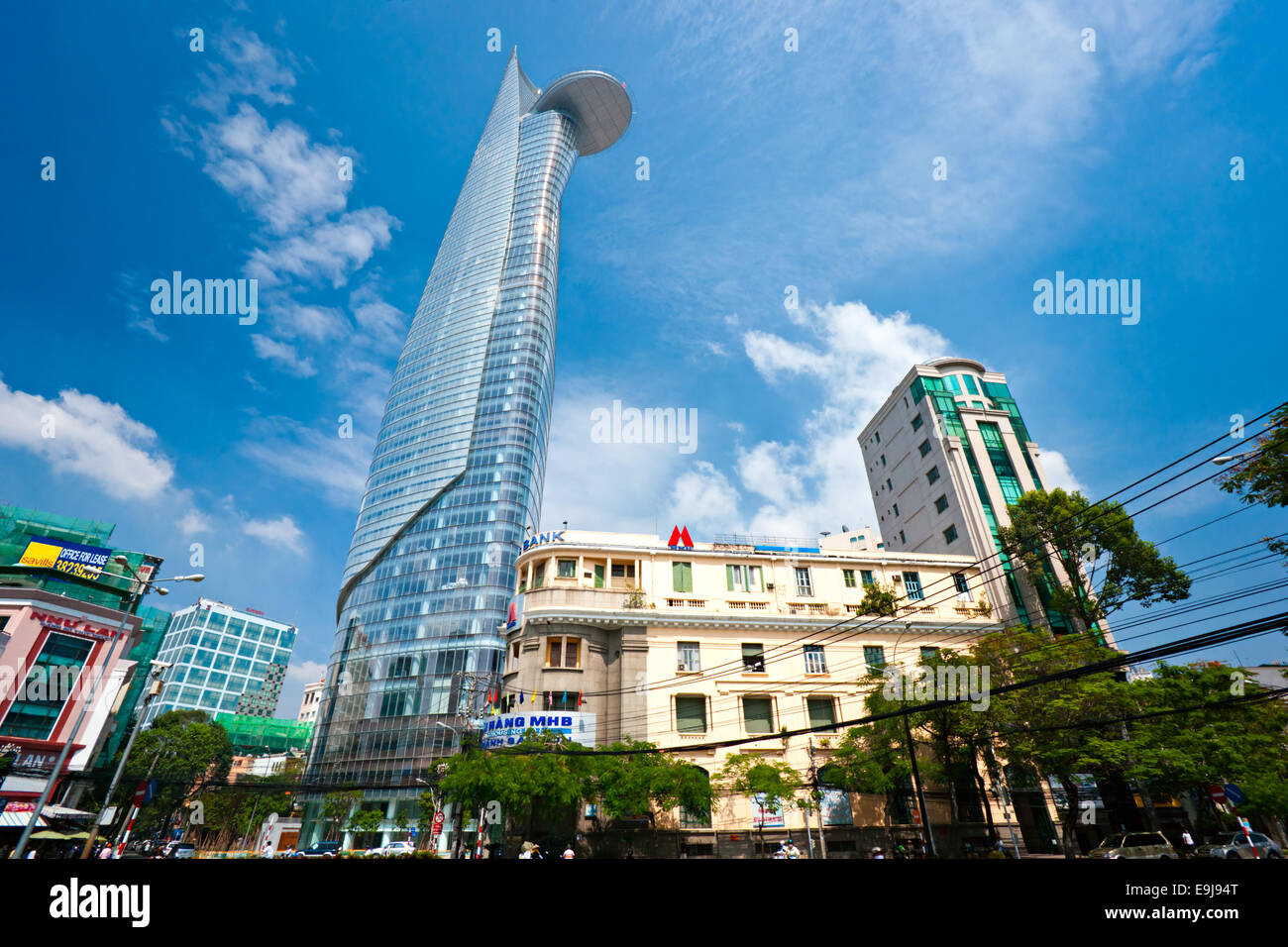 HO-CHI-Minh-Stadt - Dezember 18: The Bitexco Financial Tower ist das höchste Gebäude in Vietnam, 30. Oktober 2010 eingeweiht. Stockfoto