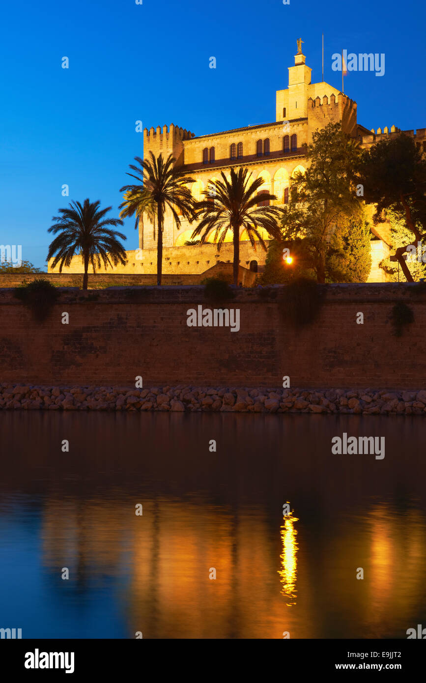 Königspalast von La Almudaina, Palma De Mallorca, Mallorca, Balearen, Spanien Stockfoto
