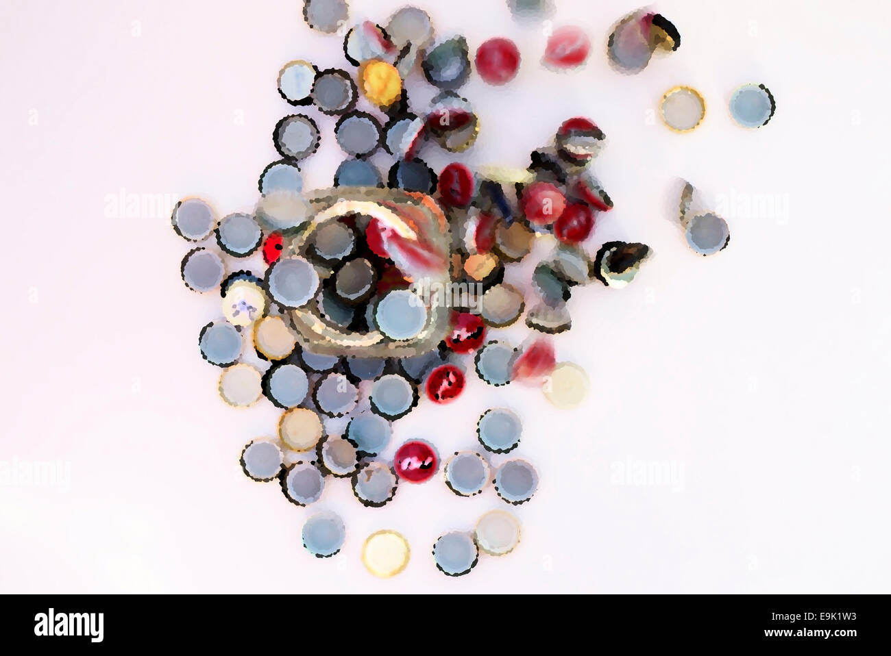 Kronkorken Stockfoto