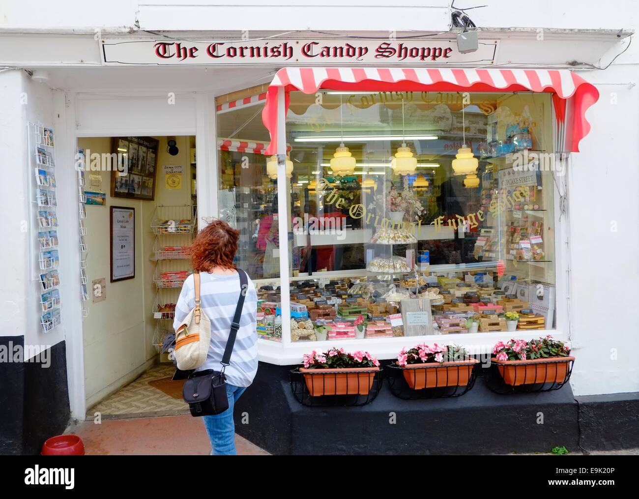 Die Cornish Candy Shoppe St Ives Cornwall England uk. Small Business of the Year-Gewinner für das Jahr 2014 Stockfoto