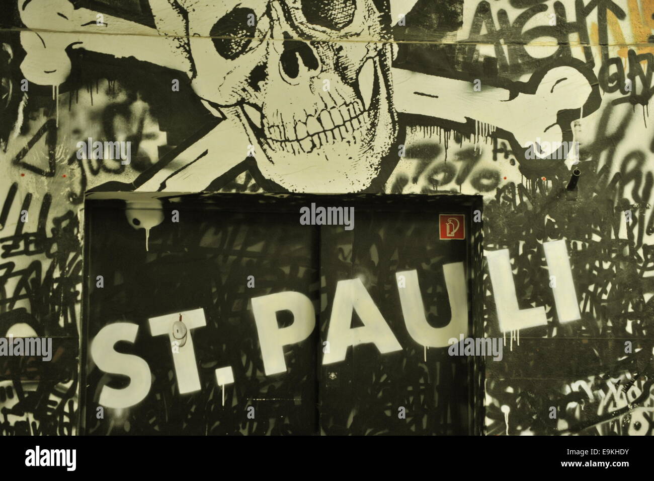 Millerntor-Stadion, FC St. Pauli, Hamburg, Deutschland. Nur zur redaktionellen Verwendung. Stockfoto