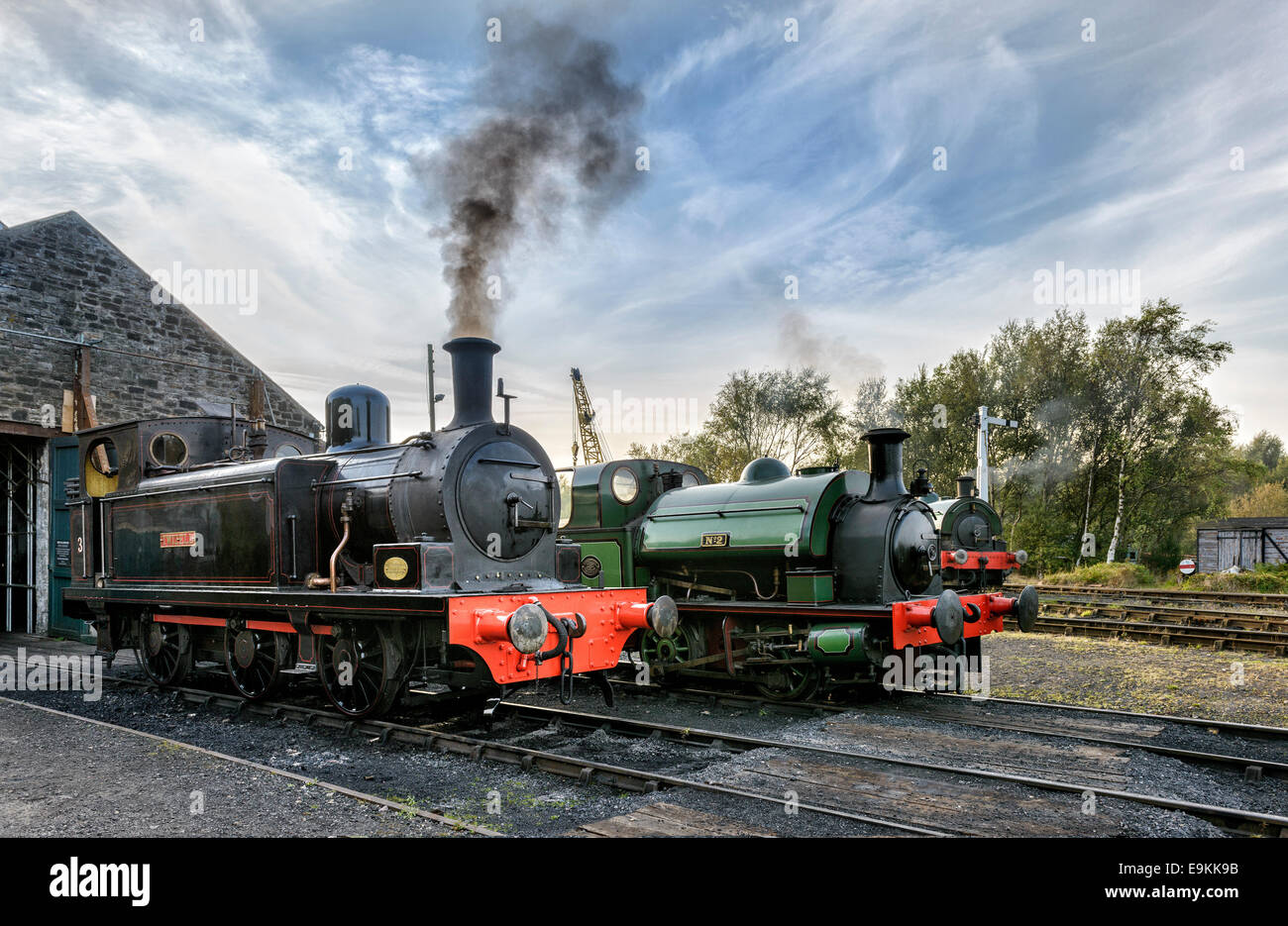 Dampflokomotiven Stockfoto