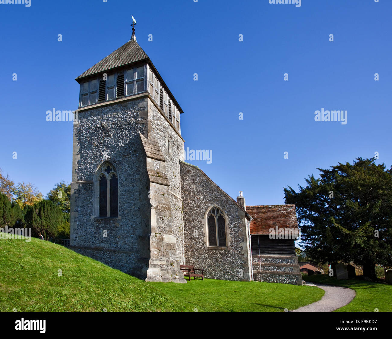 Str. Stephens Kirche, Sparsholt, Hampshire, England Stockfoto
