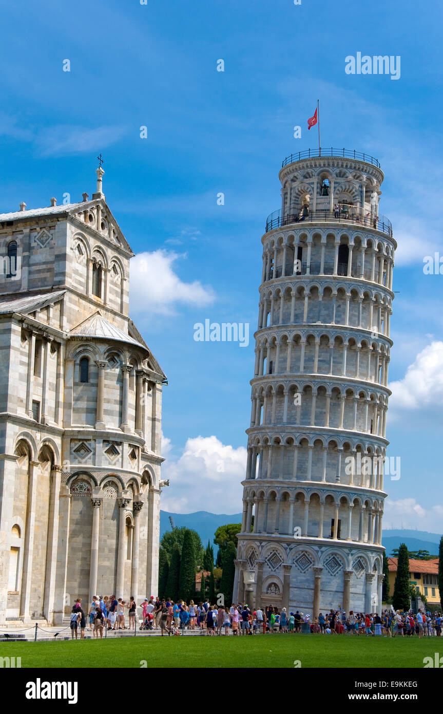 Der schiefe Turm von Pisa, Pisa, Toskana, Italien Stockfoto