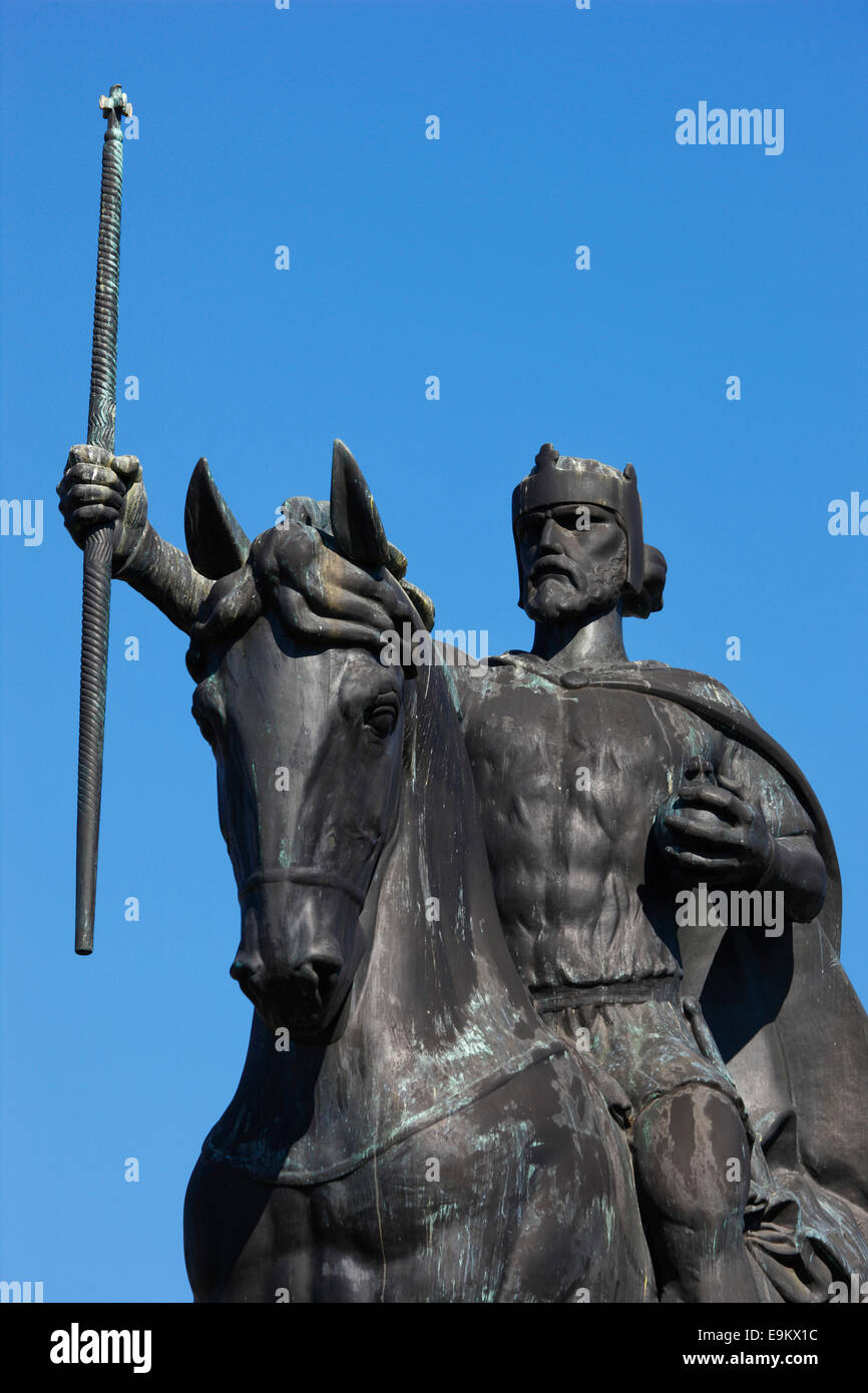 Zagreb-Skulptur von König Tomislav Stockfoto