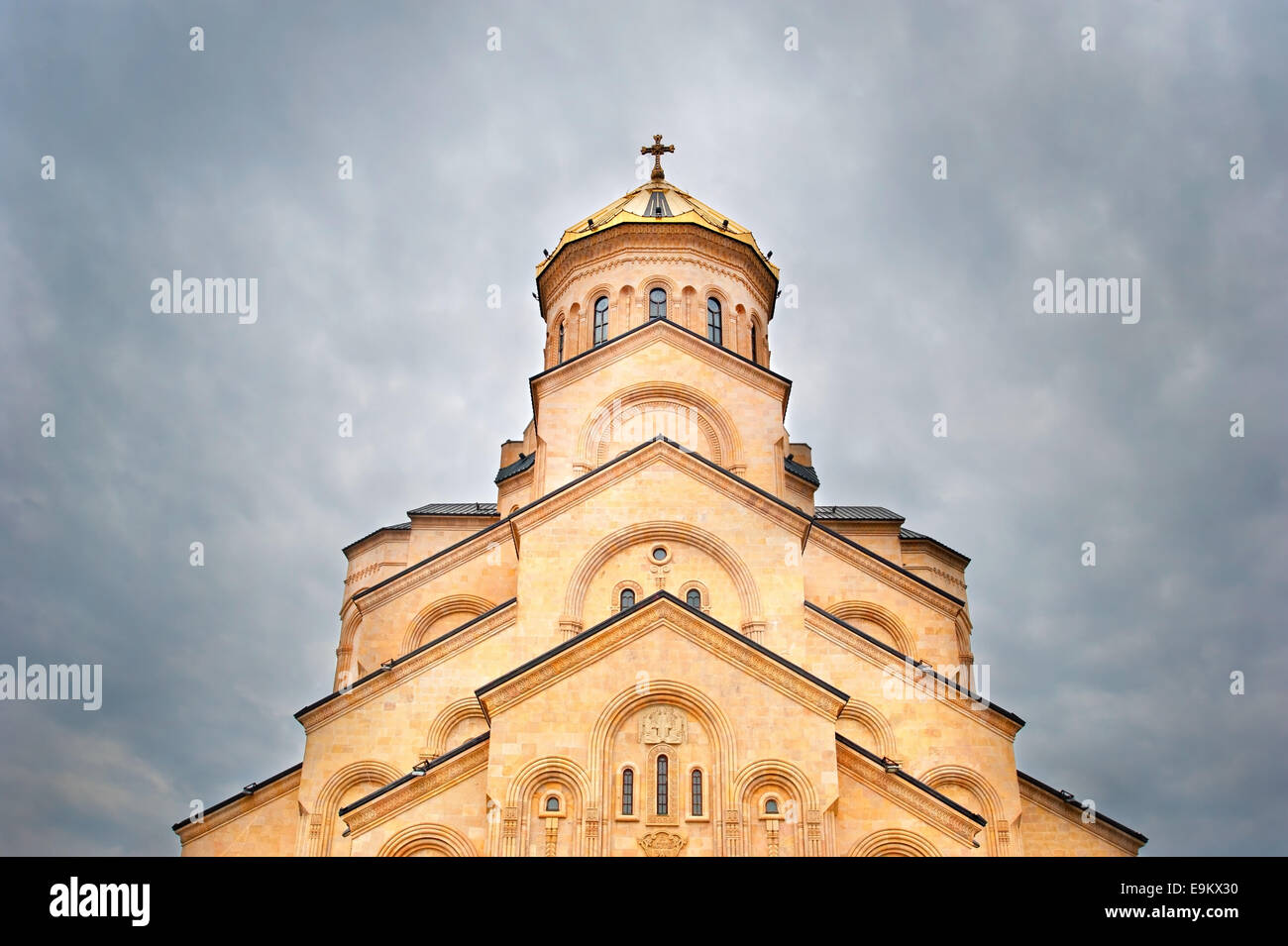 Die Heilige Dreifaltigkeitskathedrale von Tiflis (Tbilissi), Georgien Stockfoto