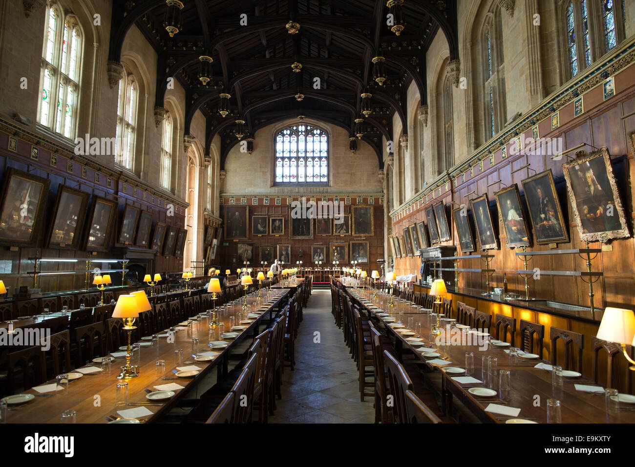 Die große Halle, Christ Church, Oxford, England, UK Stockfoto