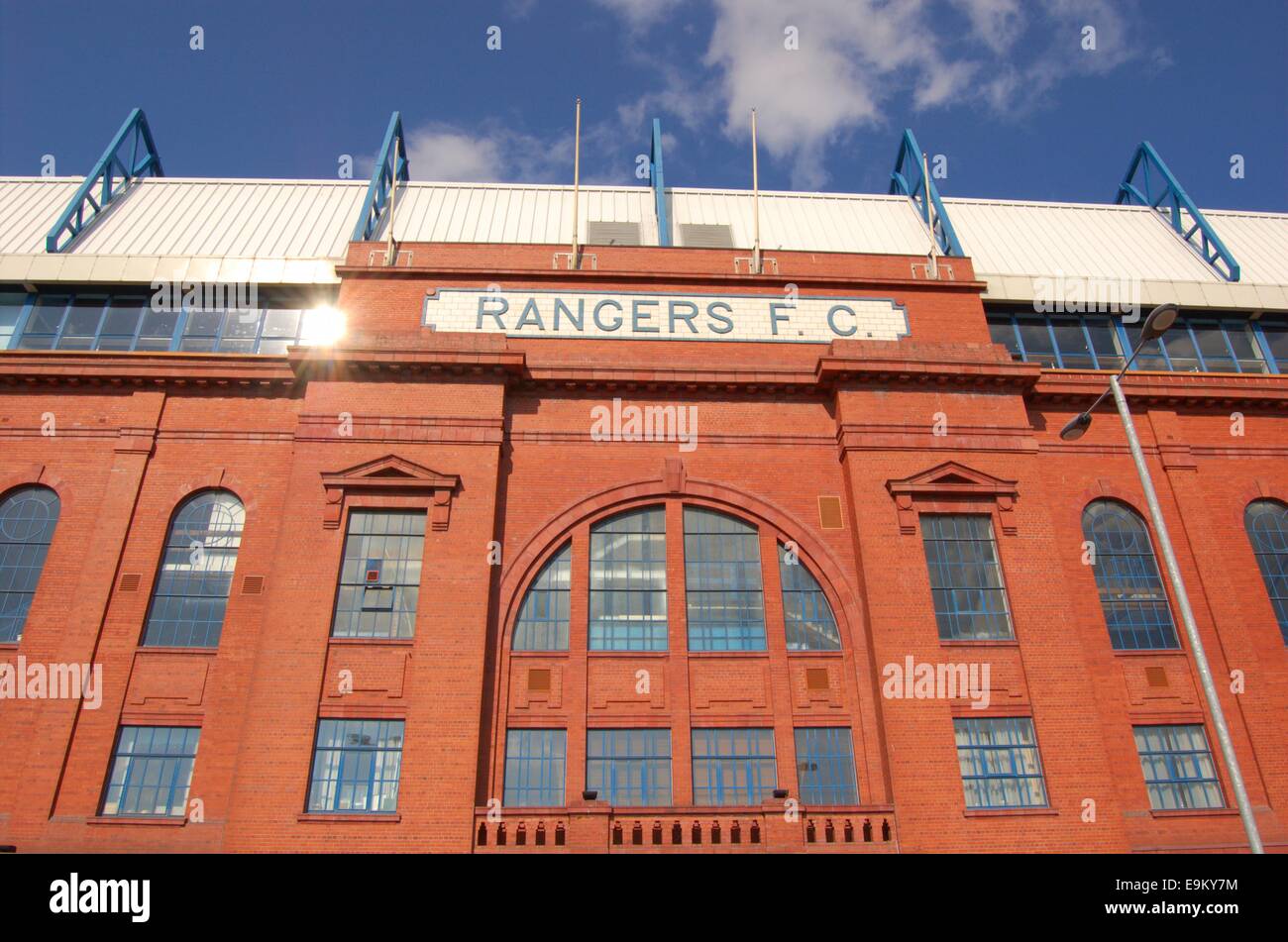 4. September 2013. Ibrox Stadium in Glasgow, Schottland. Nur zur redaktionellen Verwendung. Stockfoto