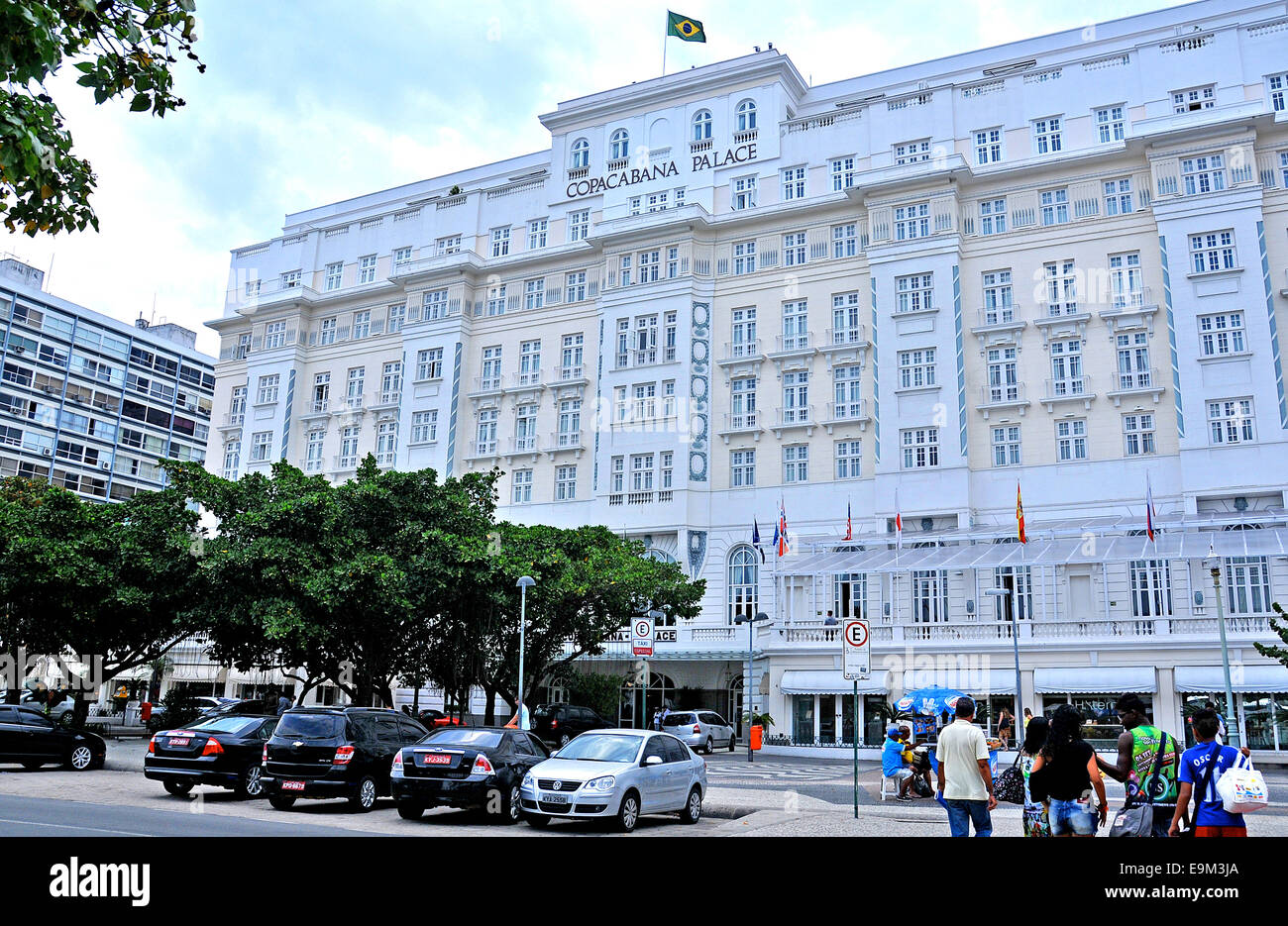 Copacabana Palace Hotel Rio De Janeiro Brasilien Stockfoto