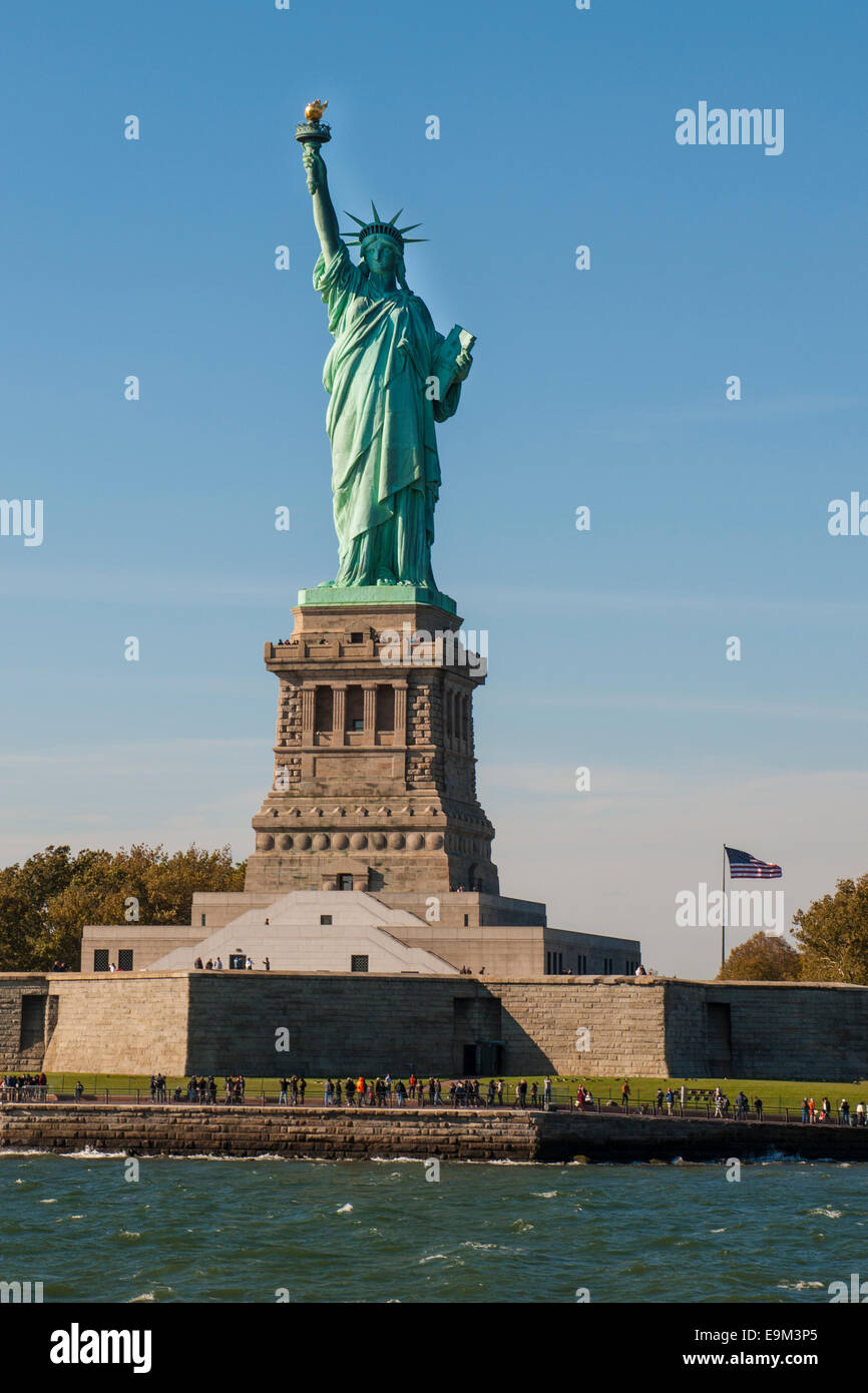 Statue of Liberty, New York, Ellis Island Stockfoto