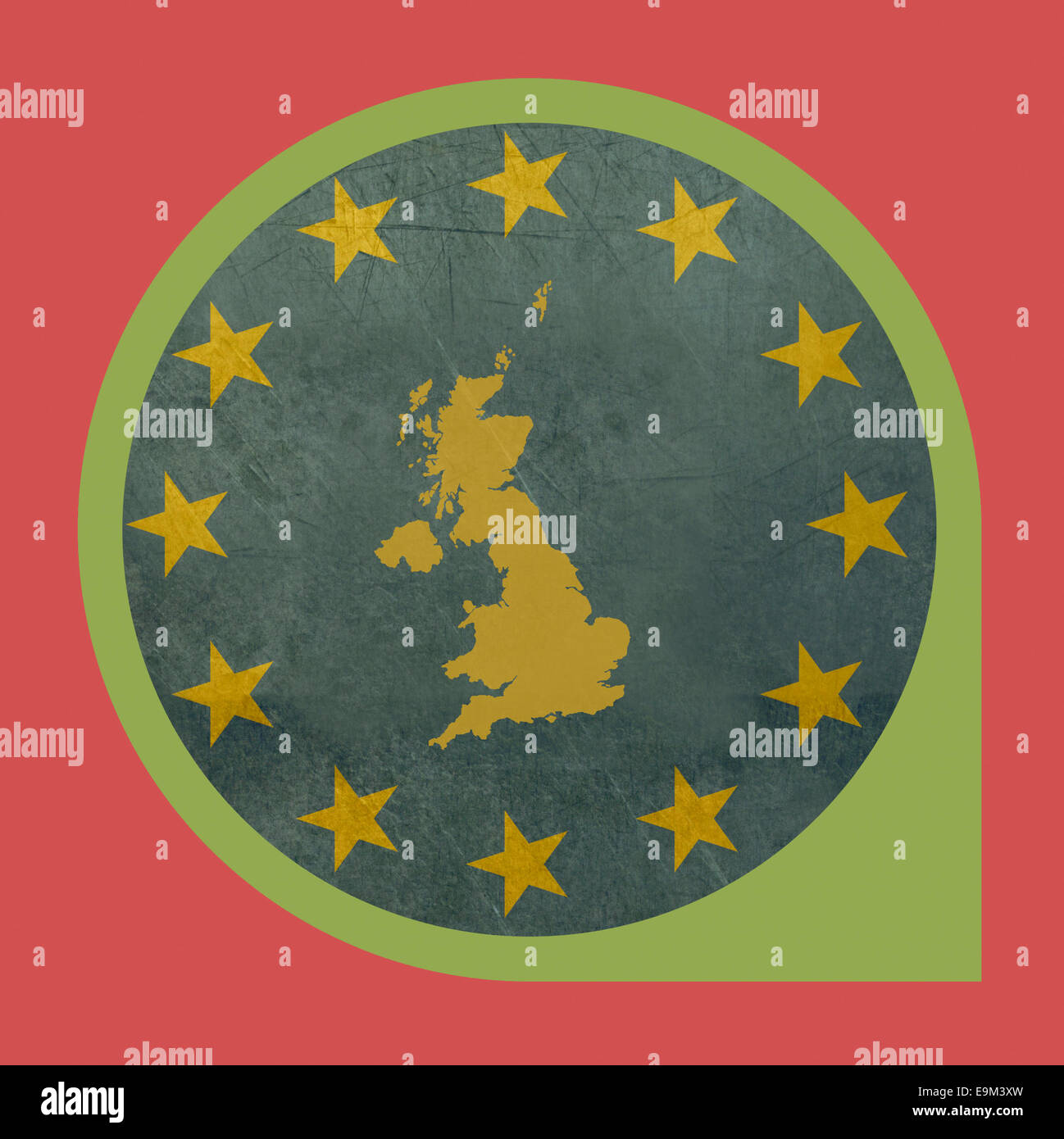 Vereinigtes Königreich Reisen Tag isoliert auf weißem Hintergrund mit Textfreiraum. Stockfoto