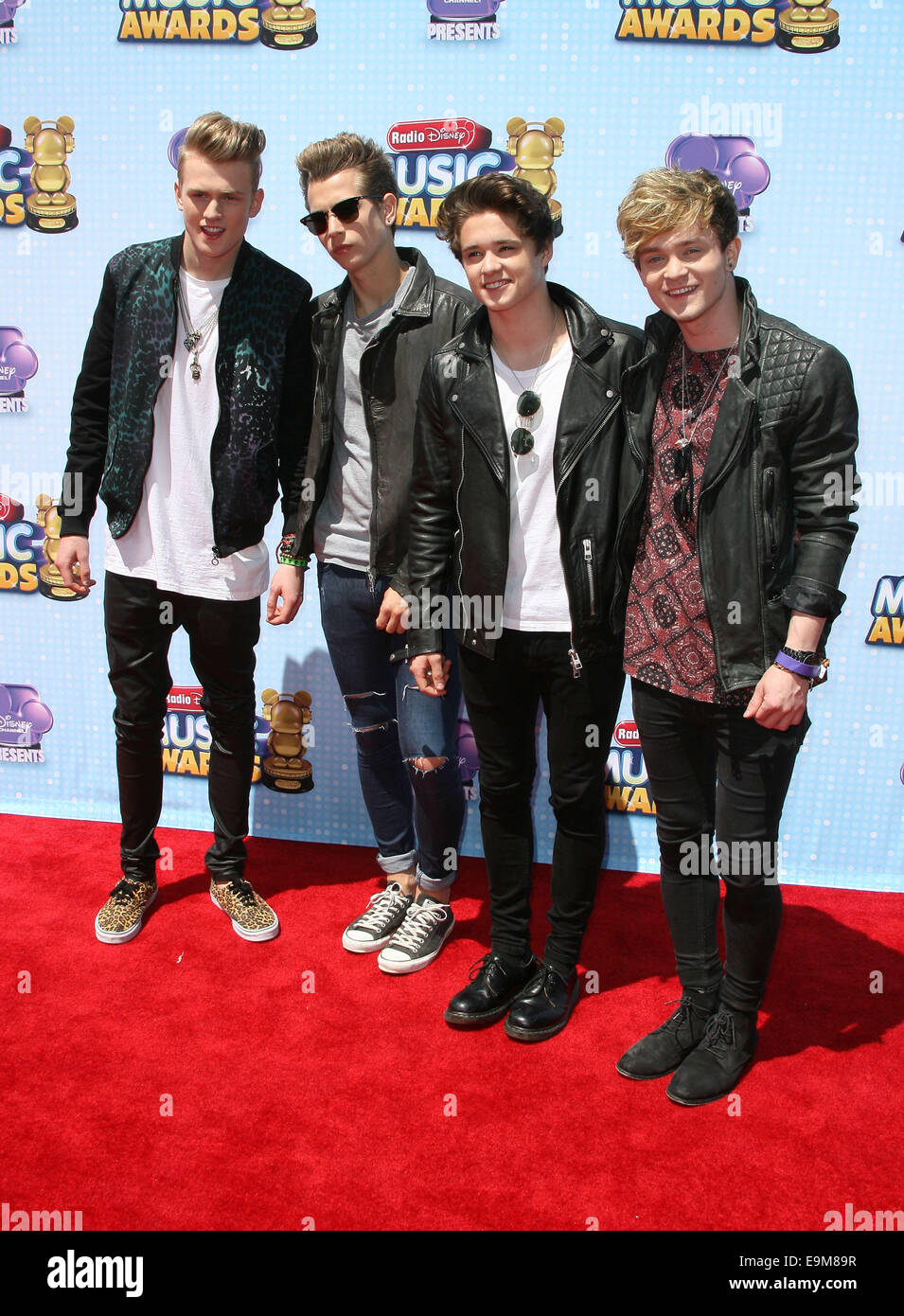 Disney Channel präsentiert 2014 Radio Disney Music Awards im Nokia Theatre L.A. Live Featuring statt: das Vamps wo: Los Angeles, California, Vereinigte Staaten von Amerika bei: 27. April 2014 Stockfoto