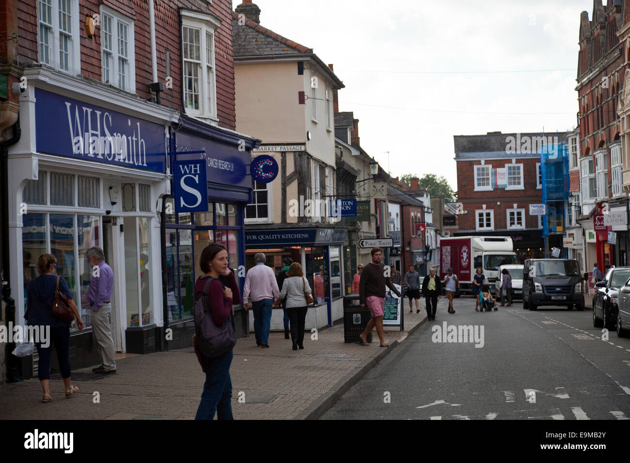 Saffron Walden Marktstadt in Essex - UK Stockfoto