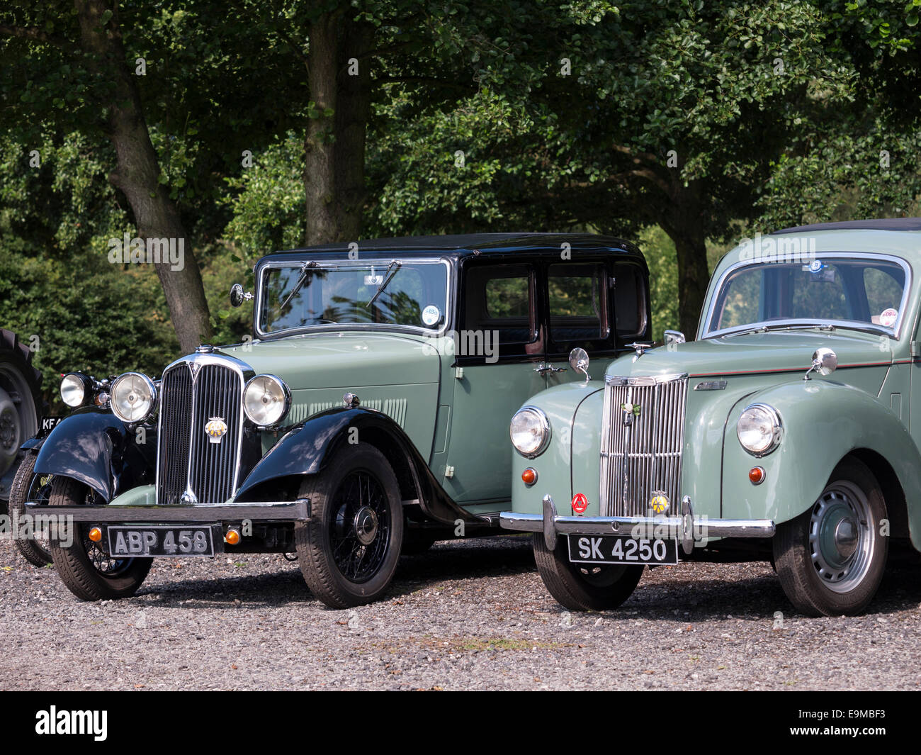 Standard Vanguard 1940 Ära Vintage und englische Oldtimer Stockfoto