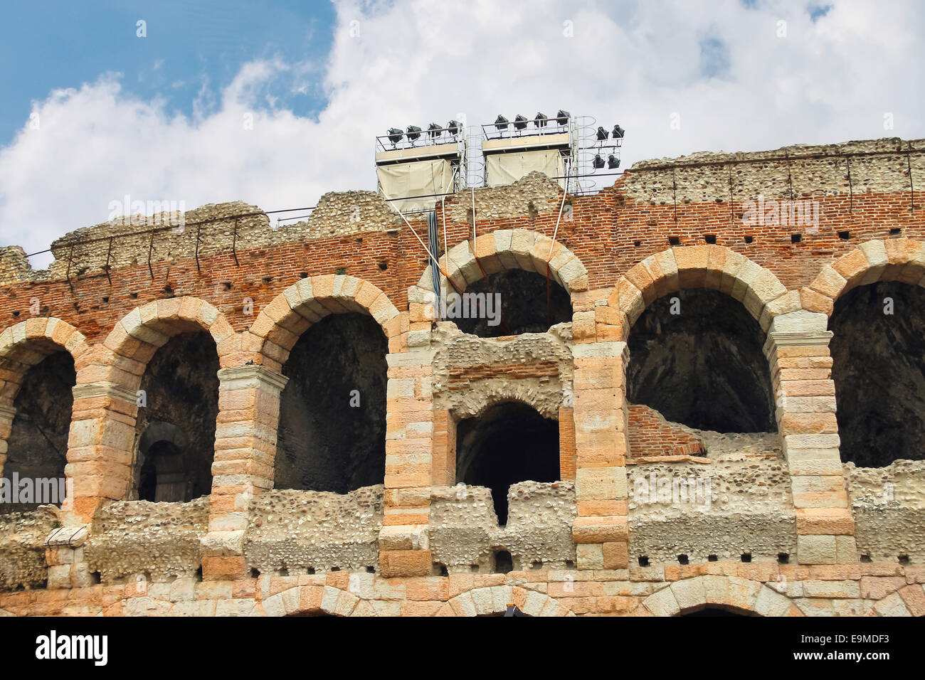 Arena von Verona - der Ort der jährlichen Festival Opern in Verona, Italien Stockfoto