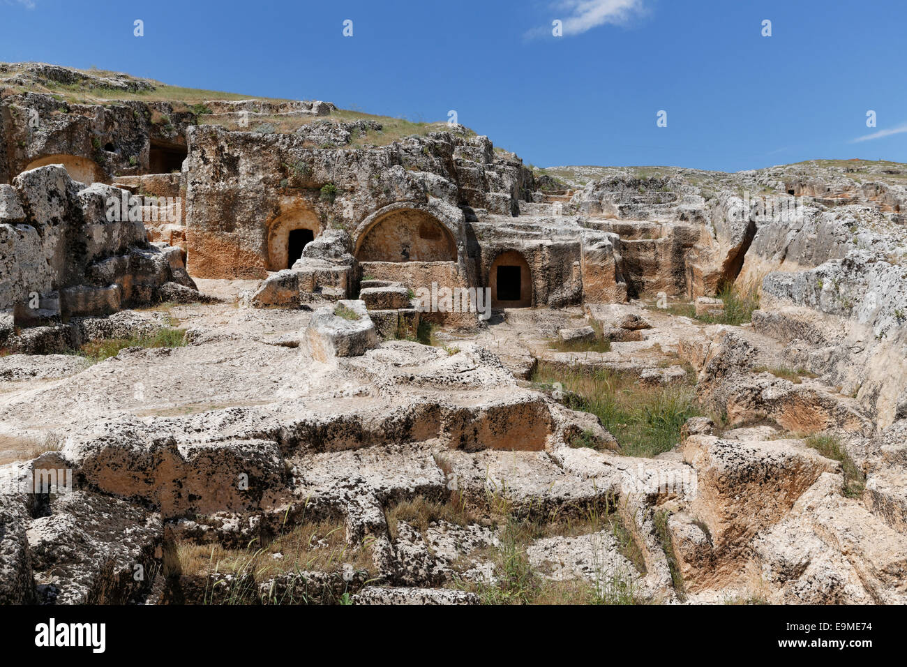 Nekropole von Perre, Perrhe oder Pirin, Adiyaman, Adiyaman Provinz, südöstliche Anatolia Region Anatolien, Türkei Stockfoto