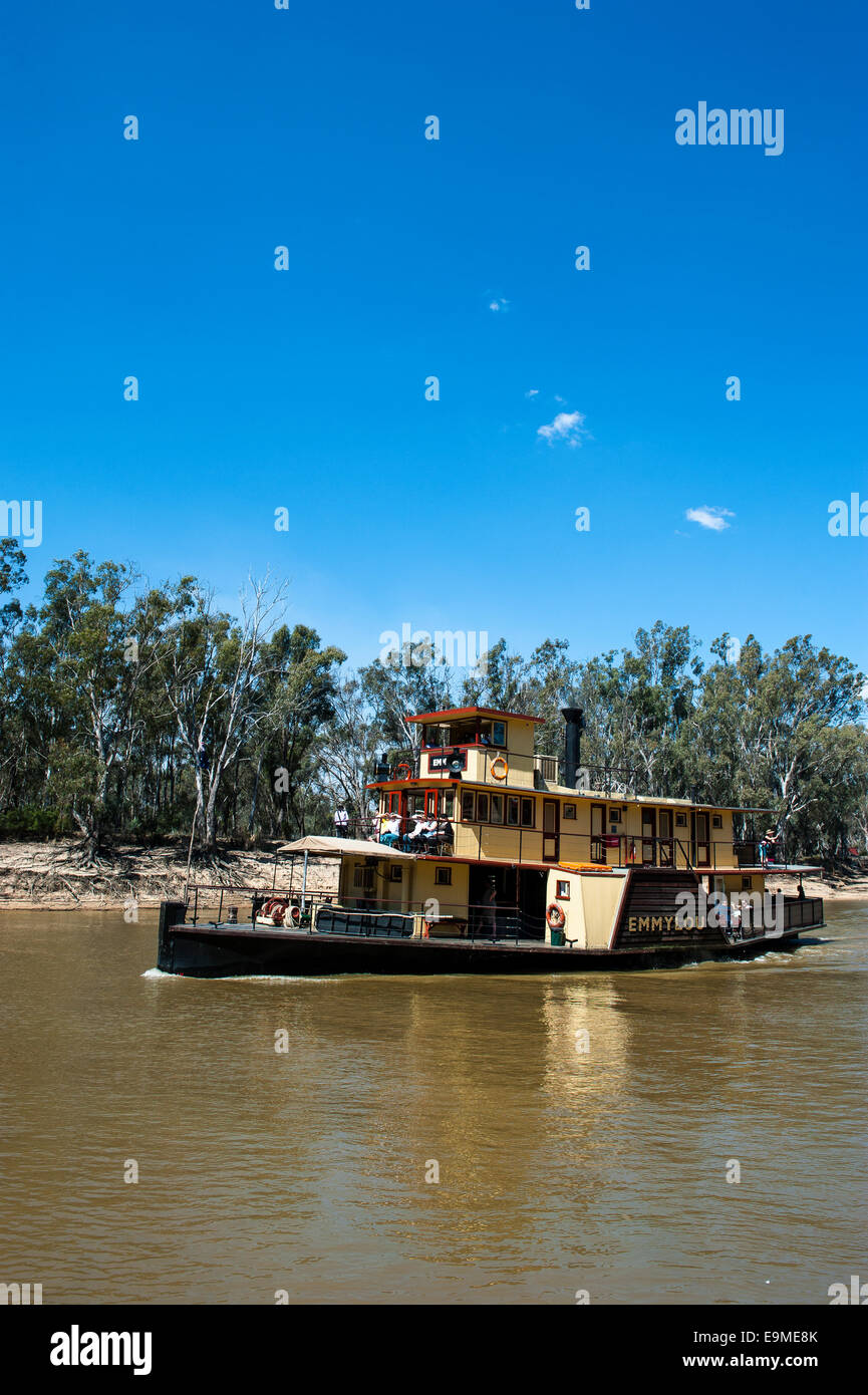 Alten Dampfer auf dem Murray Fluss, Echuca, Victoria, Australien Stockfoto