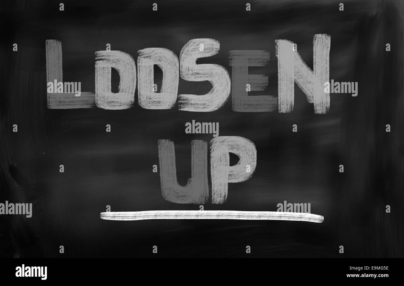 Konzept, handschriftlich mit Kreide - Farbbild Stockfoto