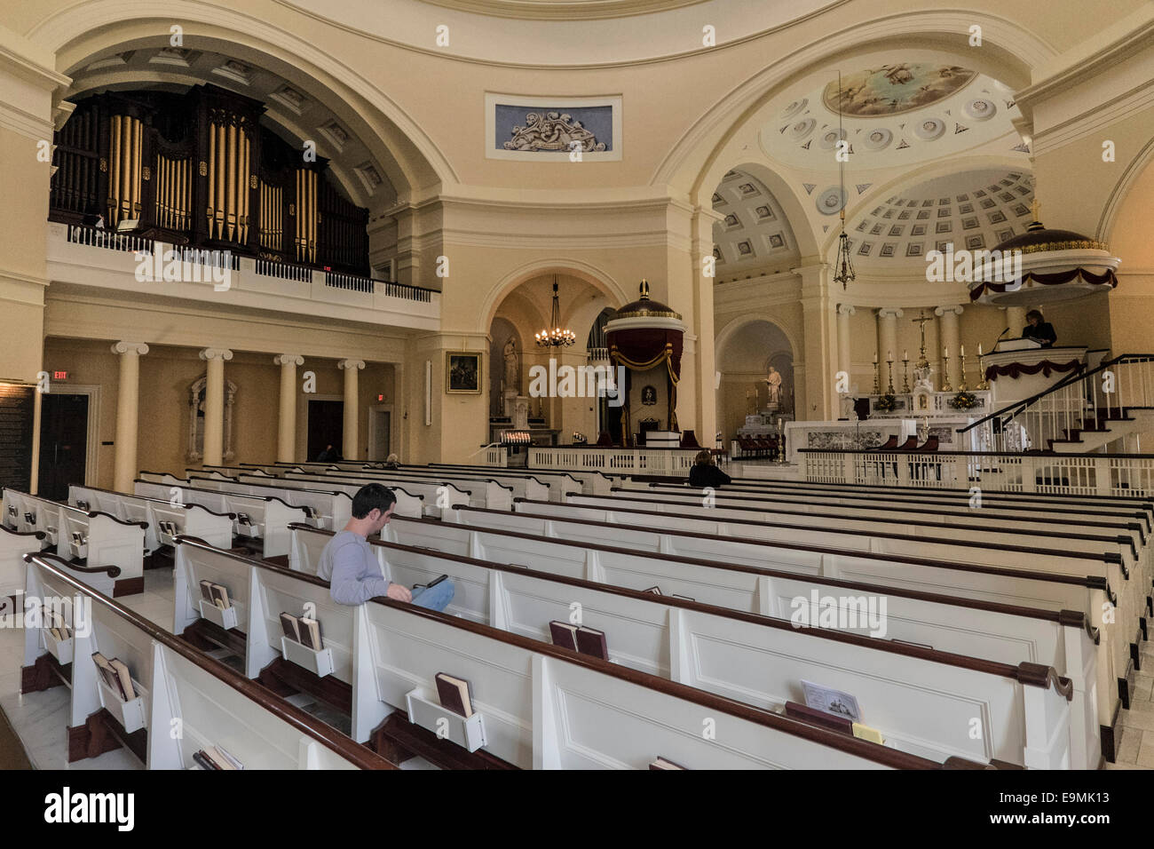 USA, Maryland, Baltimore, Basilika, "Amerikas erste Kathedrale" Stockfoto