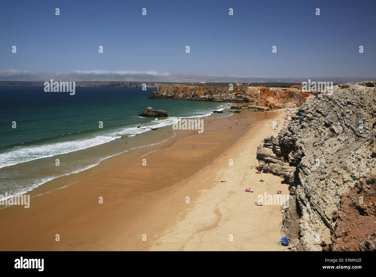 Strand, Klippen, Atlantikküste, in der Nähe von Sagres, Portugal Stockfoto