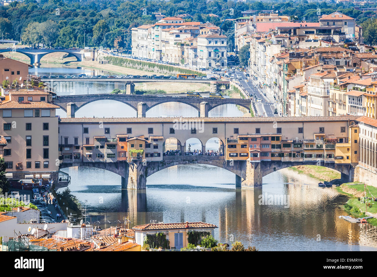 Ponte Vecchio-Florenz-Italien Stockfoto