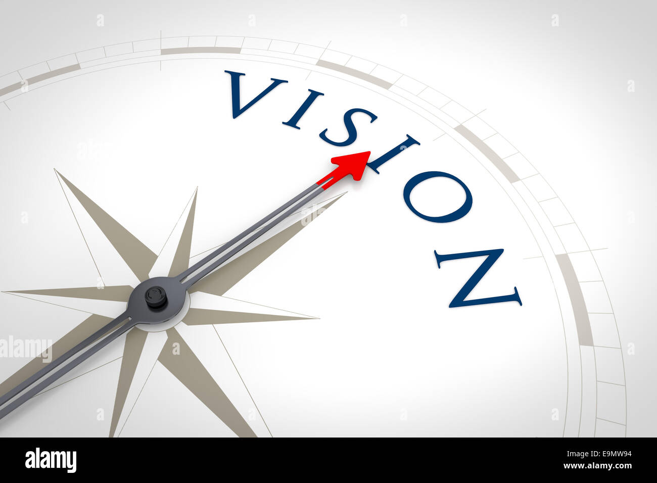Kompass Vision Stockfoto