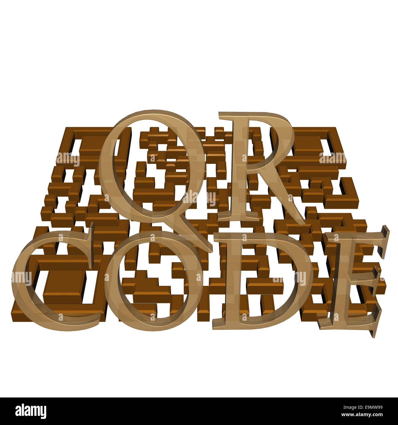 QR-Code Konzept Stockfoto