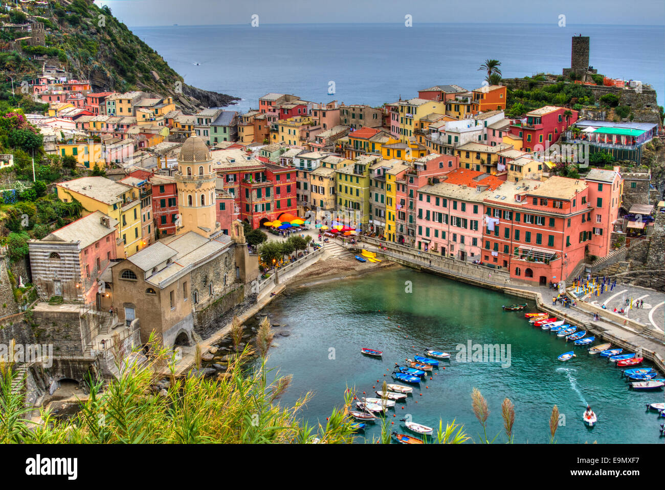 Vernazza, Cinque Terre, Italien Stockfoto