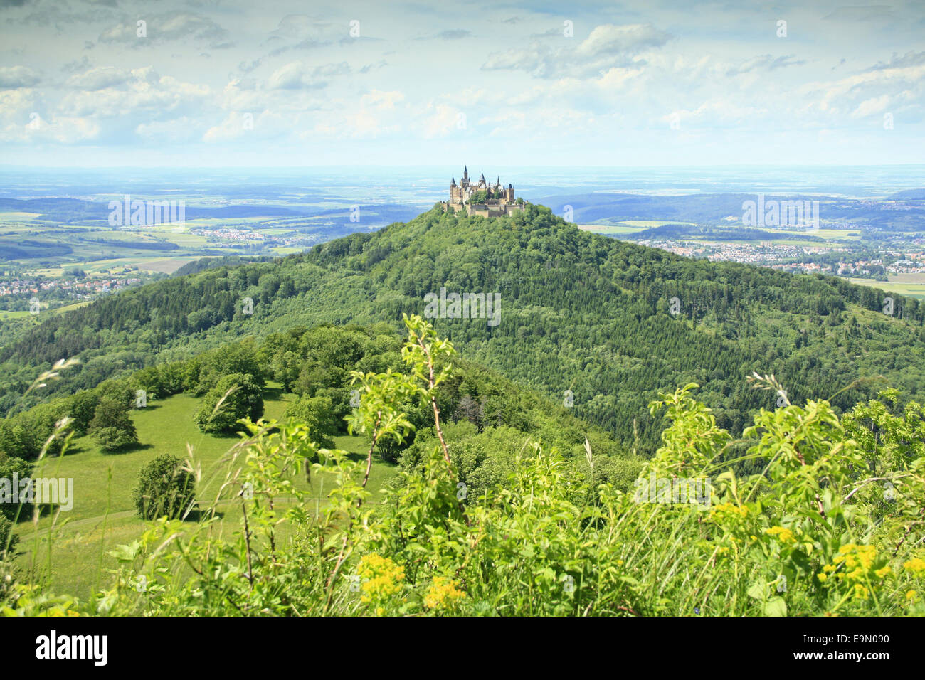 Burg Hohenzollern, Schwäbische Alb, Deutschland Stockfoto