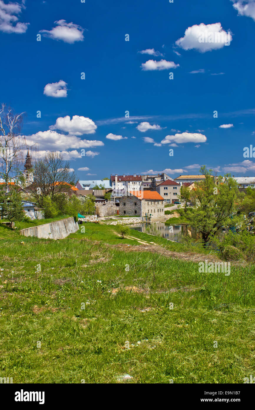Farben von Gospic, Hauptstadt von Lika Stockfoto