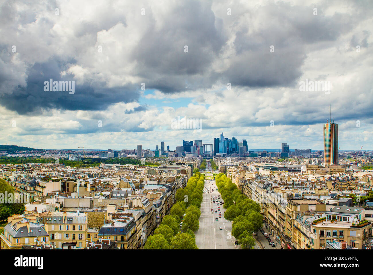 Stadt La Défense in Paris Stockfoto